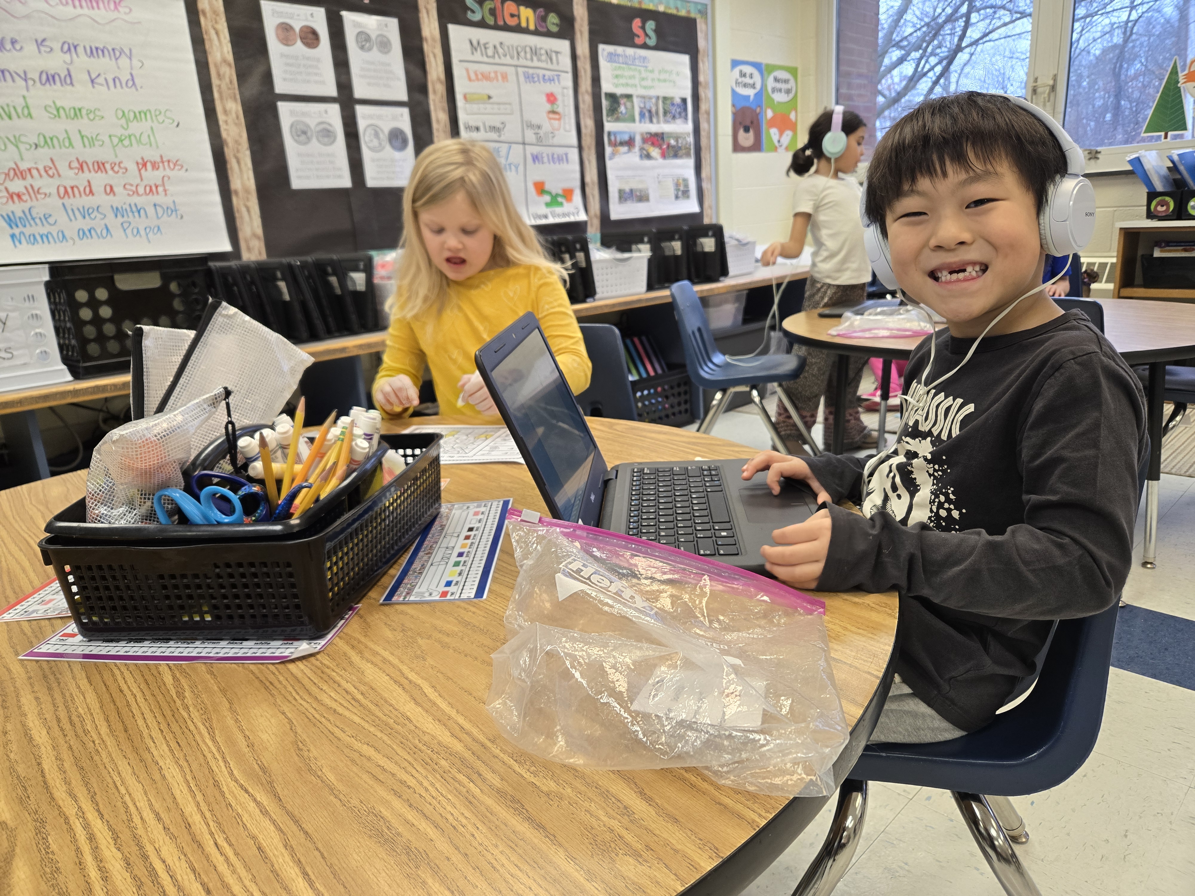 Student on Computer