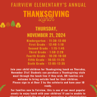 Thanksgiving luncheon flyer